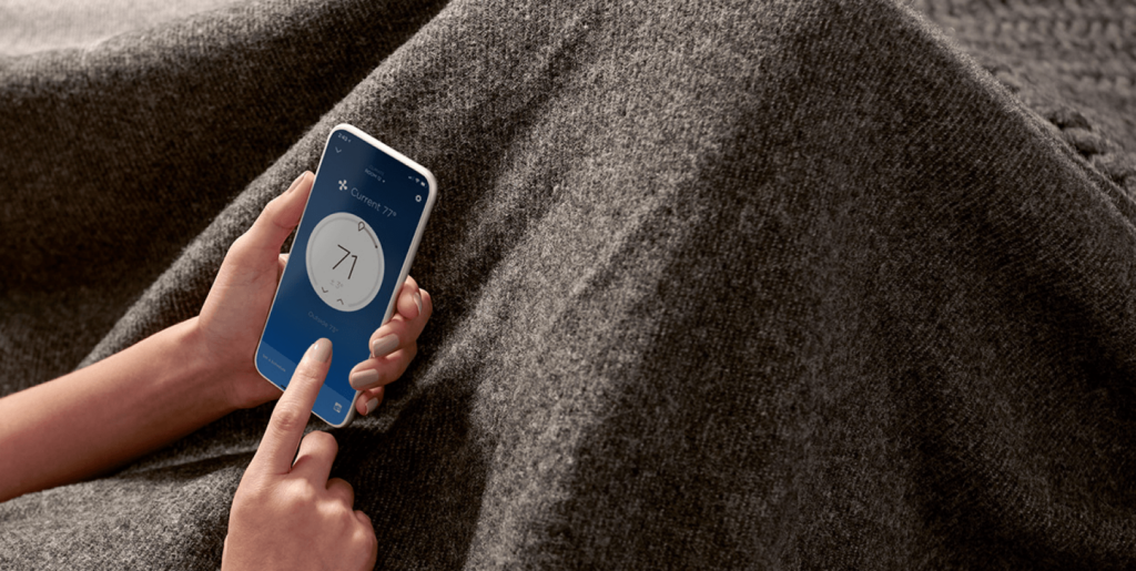 Smart temperature detection sensor measuring surface heat for energy-efficient climate control.